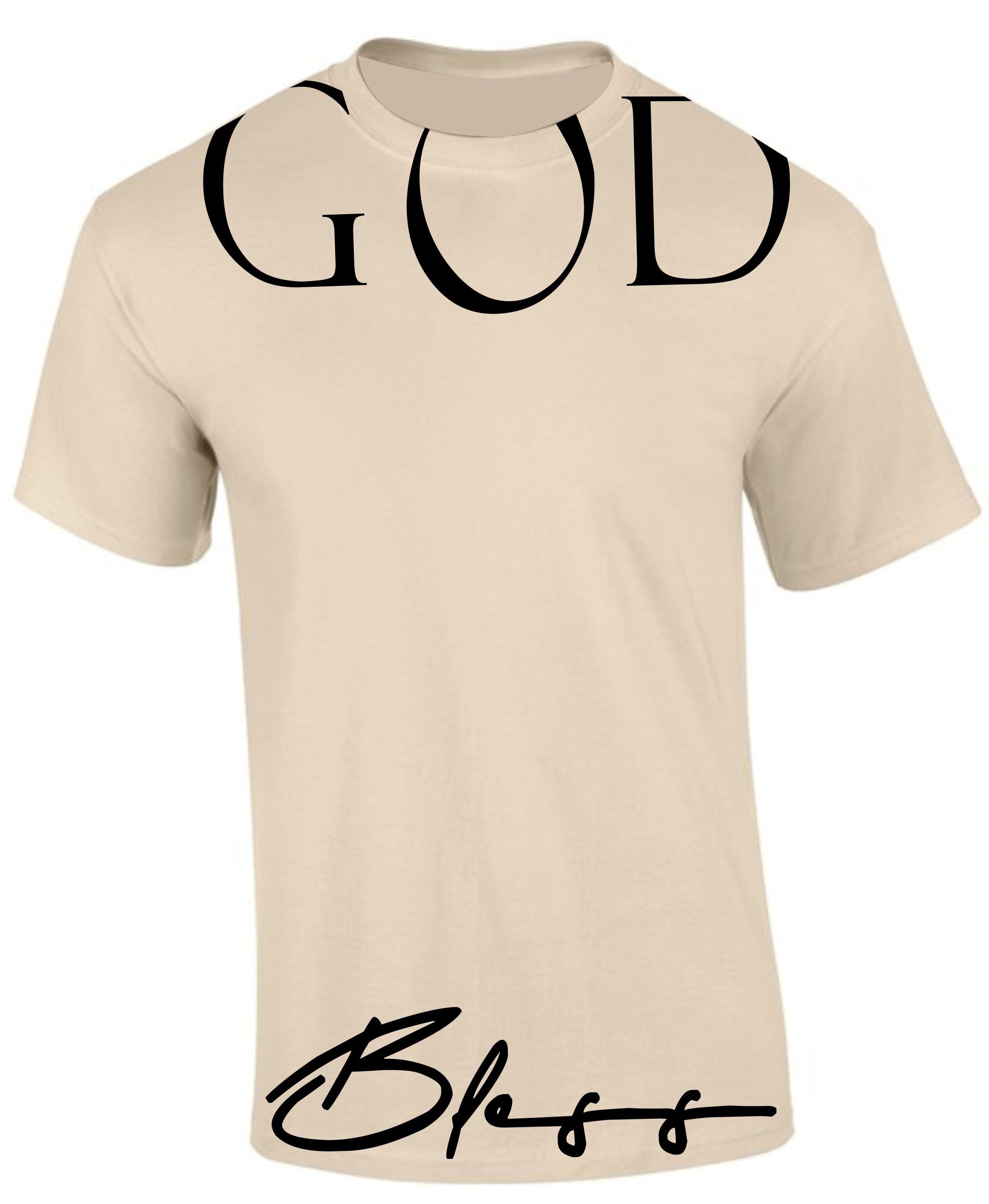 GOD BLESS T-SHIRT - SAND