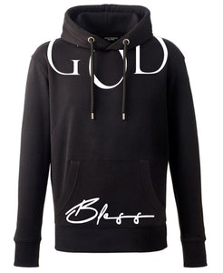 GOD BLESS HOODIE - BLACK