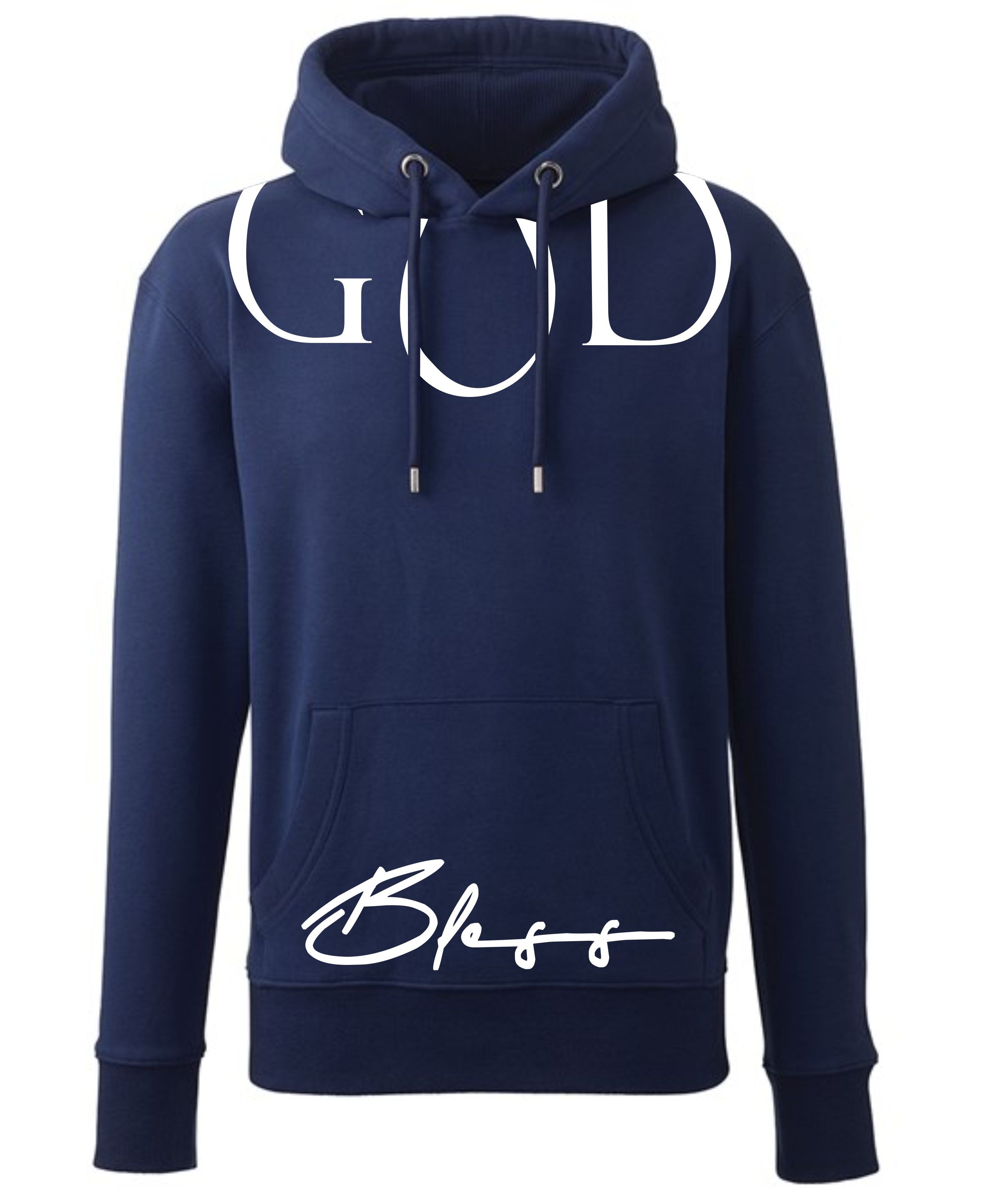 GOD BLESS HOODIE - NAVY
