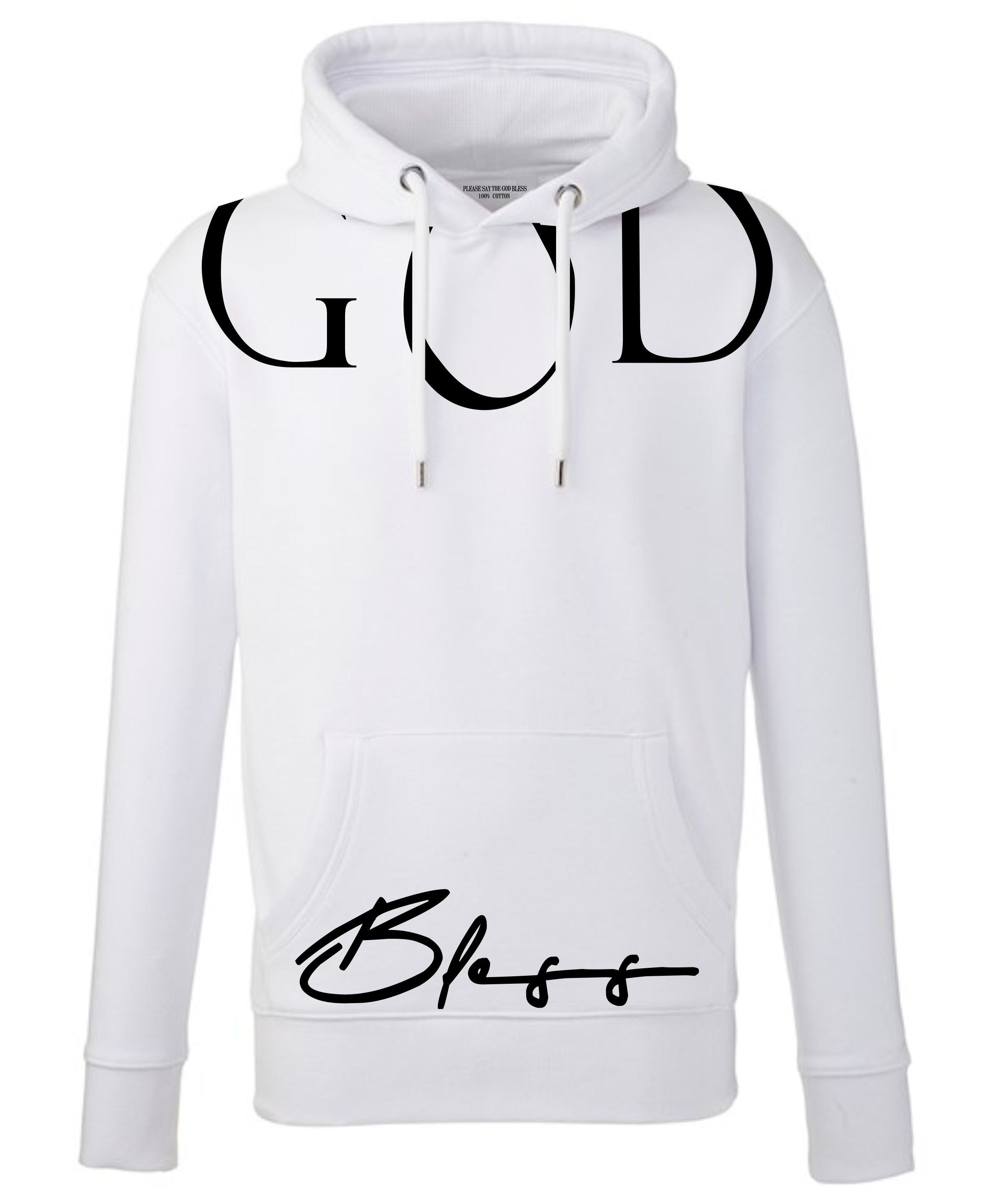 GOD BLESS HOODIE - WHITE (LIMITED)